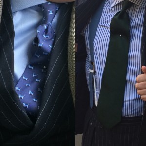 Bespoke pinstripe suit